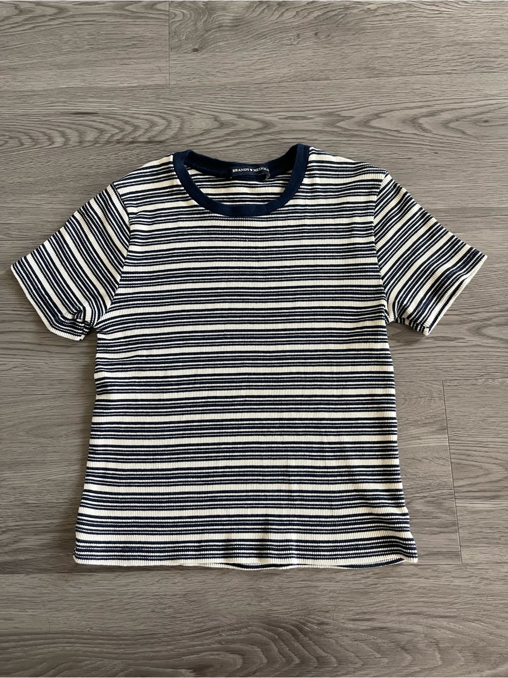 Brandy Melville striped shirt baby tee